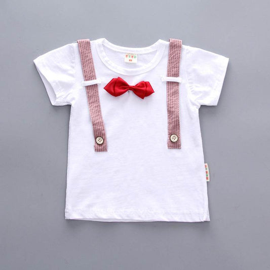Baby Boy Summer Short Sleeve Suit Boy Shorts - Mubimart
