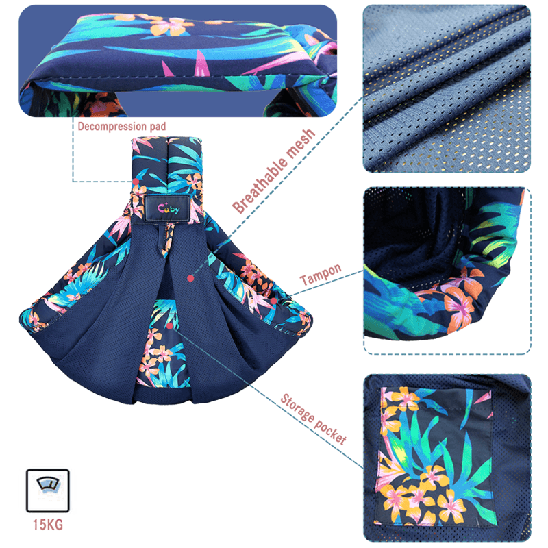 Baby Carrier Four Seasons Breathable Mesh Portable - Mubimart