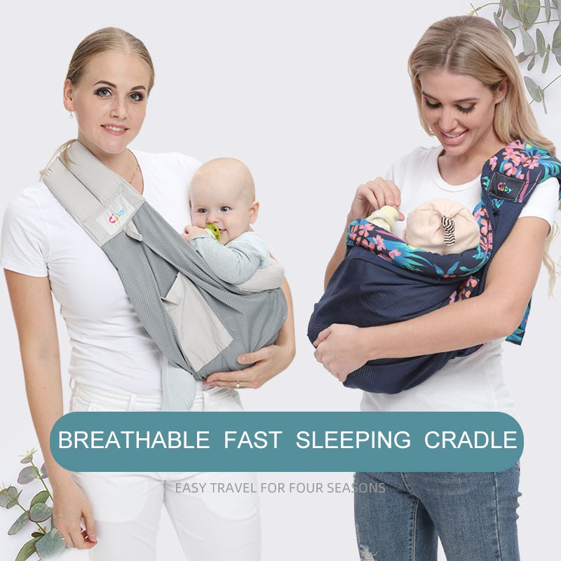 Baby Carrier Four Seasons Breathable Mesh Portable - Mubimart - Baby Bed 