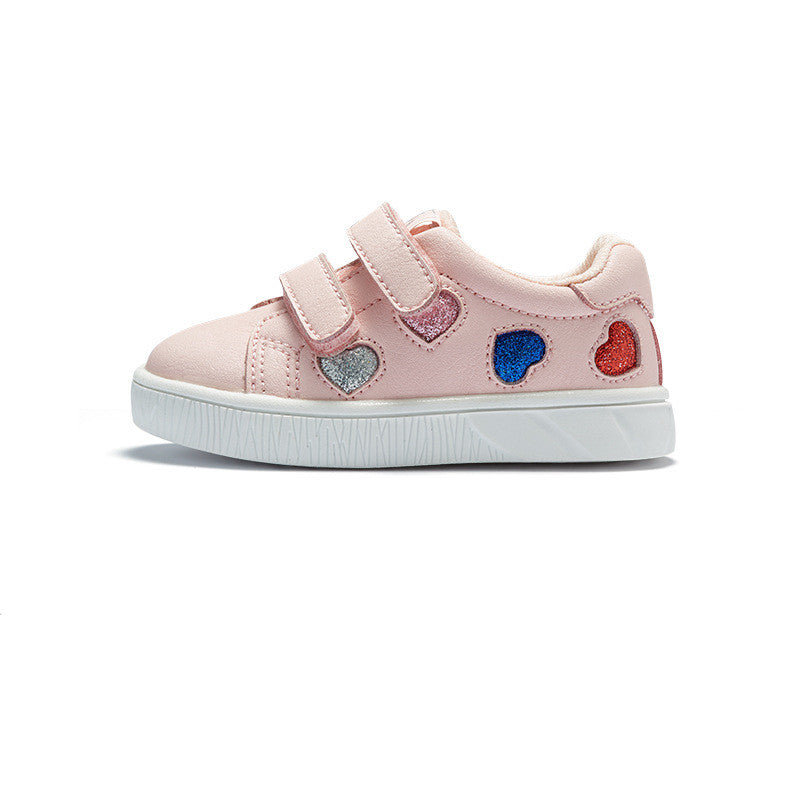 Baby Children's Shoes Love Velcro Sneakers - Mubimart -  