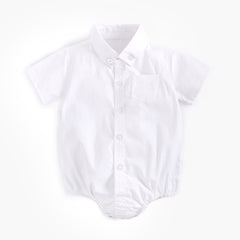 Baby Clothes Boys Baby Shirt Newborn Cotton Short Sleeves - Mubimart -  