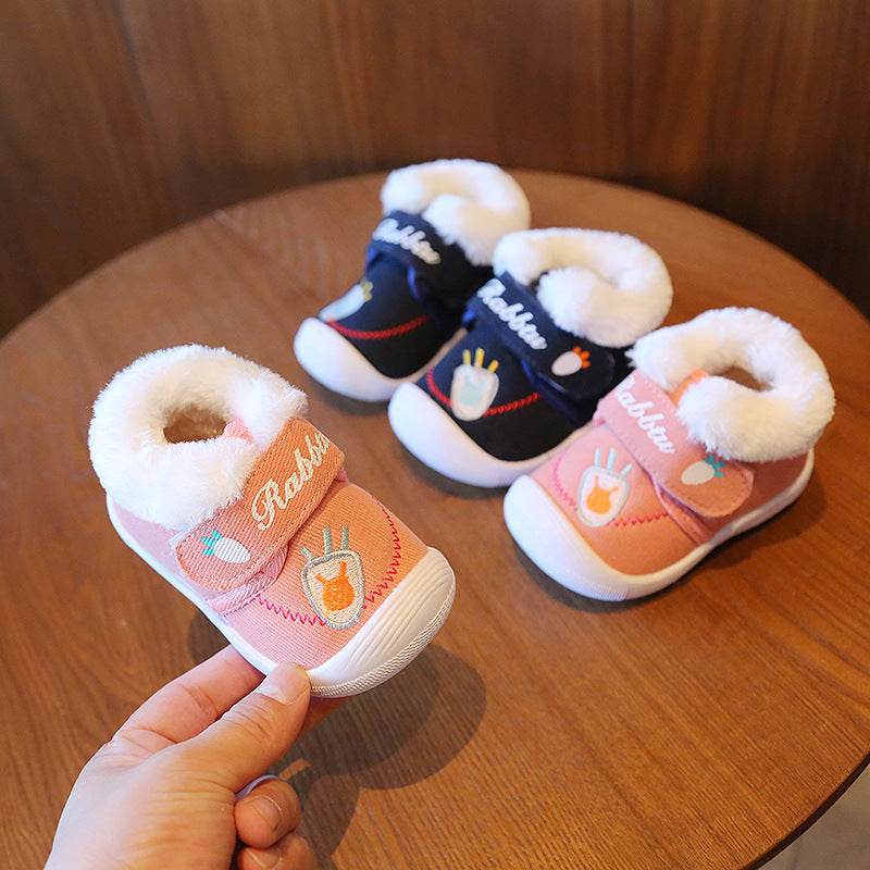 Baby Cotton Shoes, Toddler Shoes 0-2 Years Old 1 Soft Sole - Mubimart