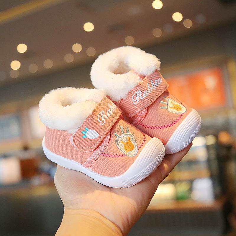 Baby Cotton Shoes, Toddler Shoes 0-2 Years Old 1 Soft Sole - Mubimart