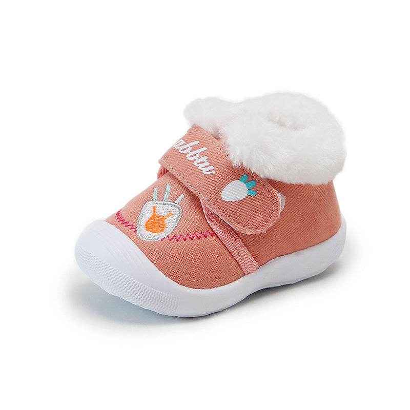 Baby Cotton Shoes, Toddler Shoes 0-2 Years Old 1 Soft Sole - Mubimart