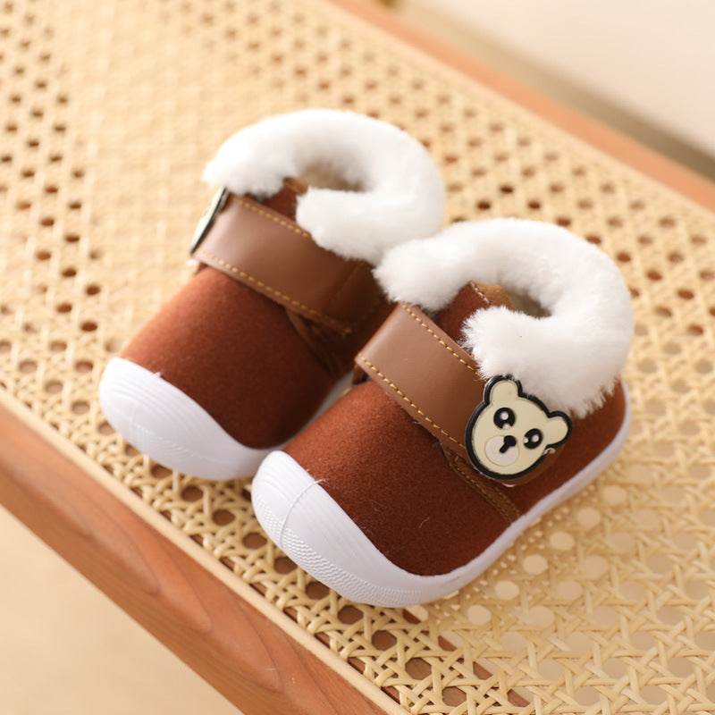 Baby Cotton Shoes, Toddler Shoes 0-2 Years Old 1 Soft Sole - Mubimart