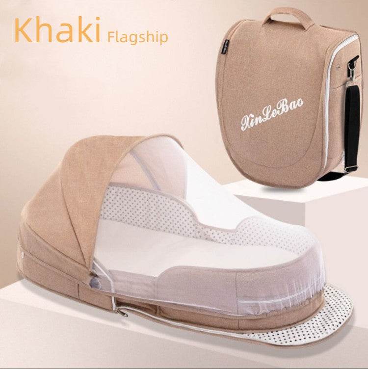 Baby Crib Portable Removable Bed In Bed Multifunctional Foldable Babies' Bed Newborn Bb Small Bed With Mosquito Net - Mubimart