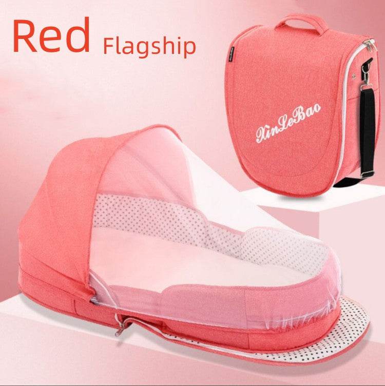 Baby Crib Portable Removable Bed In Bed Multifunctional Foldable Babies' Bed Newborn Bb Small Bed With Mosquito Net - Mubimart