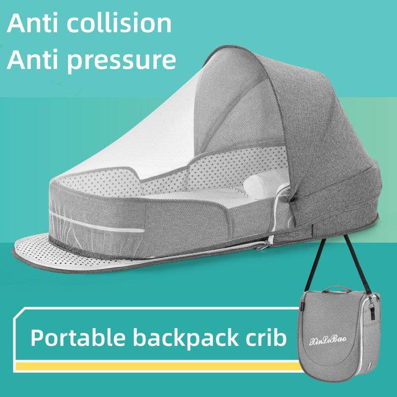 Baby Crib Portable Removable Bed In Bed Multifunctional Foldable Babies' Bed Newborn Bb Small Bed With Mosquito Net - Mubimart