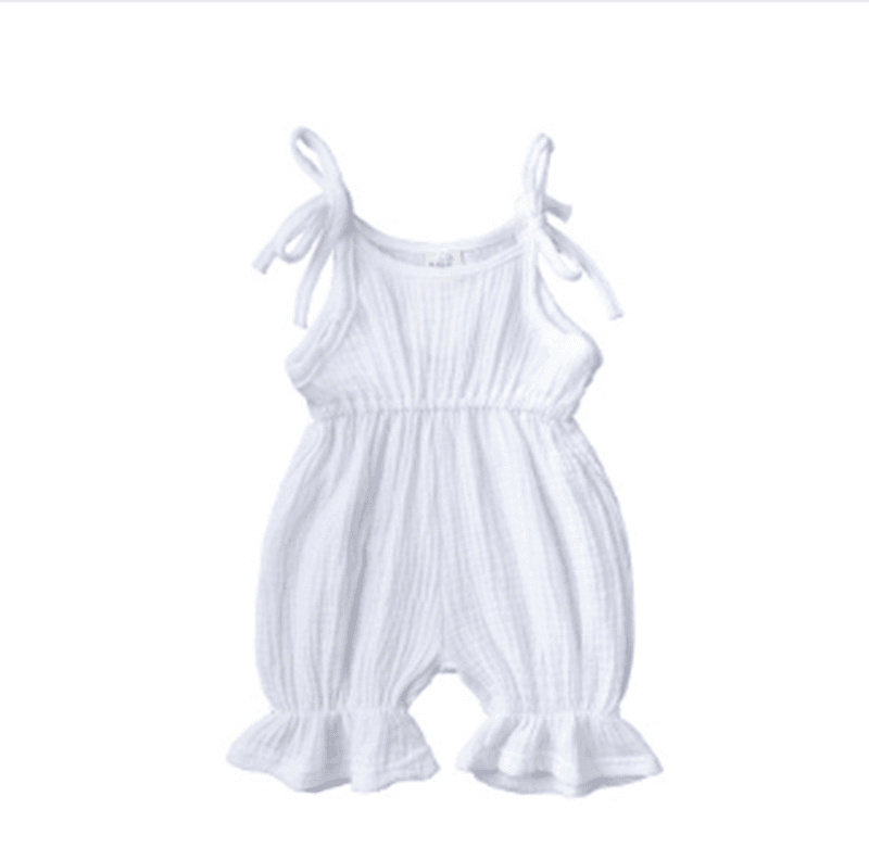 Baby Girl Clothes Romper Jumpsuit Halter Summer Outfit - Mubimart