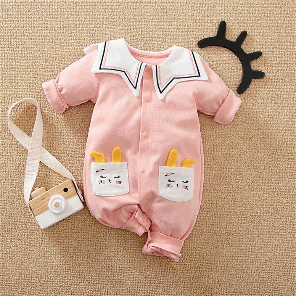 Baby Girl Cute One Piece Creeper - Mubimart