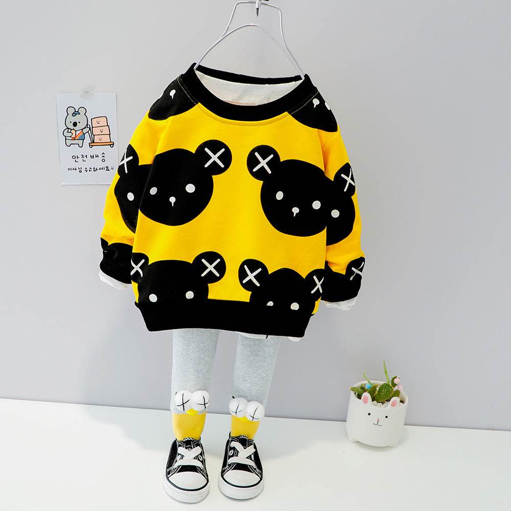 Baby Girl Korean Children Two-piece Suit - Mubimart