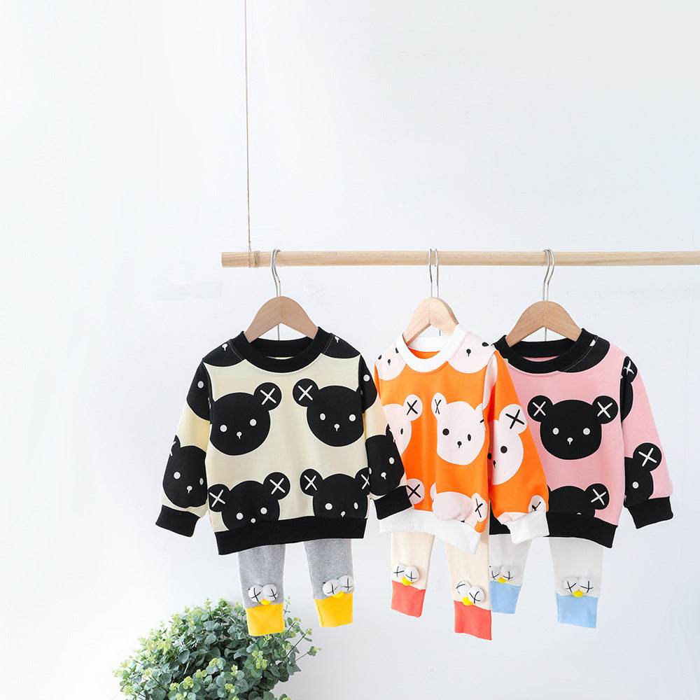 Baby Girl Korean Children Two-piece Suit - Mubimart