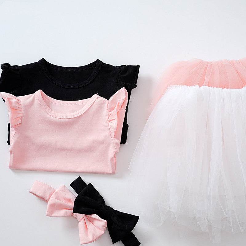 Baby Girl Korean style two piece set - Mubimart