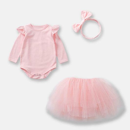 Baby Girl Korean style two piece set - Mubimart