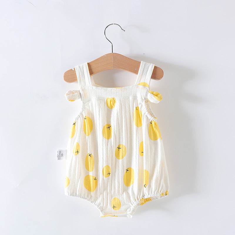 Baby Girl One-piece Dress Newborn Baby Triangle Romper - Mubimart