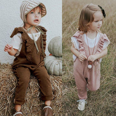 Mubimart Baby Girl Ruffle Knitted Ruffles Romper Jumpsuit Kid Overalls Long Pants Outfit Mubimart baby girl knitted romper baby girl long pants jumpsuit baby girl ruffle romper baby overalls long pants casual baby romper comfortable baby fashion durable baby overalls fashionable baby clothes high-quality baby clothing knitted baby jumpsuit Mubimart baby wear ruffle jumpsuit for babies special occasion baby outfit stylish baby outfit