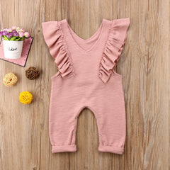 Mubimart Baby Girl Ruffle Knitted Ruffles Romper Jumpsuit Kid Overalls Long Pants Outfit Mubimart baby girl knitted romper baby girl long pants jumpsuit baby girl ruffle romper baby overalls long pants casual baby romper comfortable baby fashion durable baby overalls fashionable baby clothes high-quality baby clothing knitted baby jumpsuit Mubimart baby wear ruffle jumpsuit for babies special occasion baby outfit stylish baby outfit