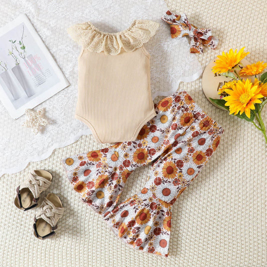 Baby Girl Summer Fashion Casual Two-piece Suit - Mubimart