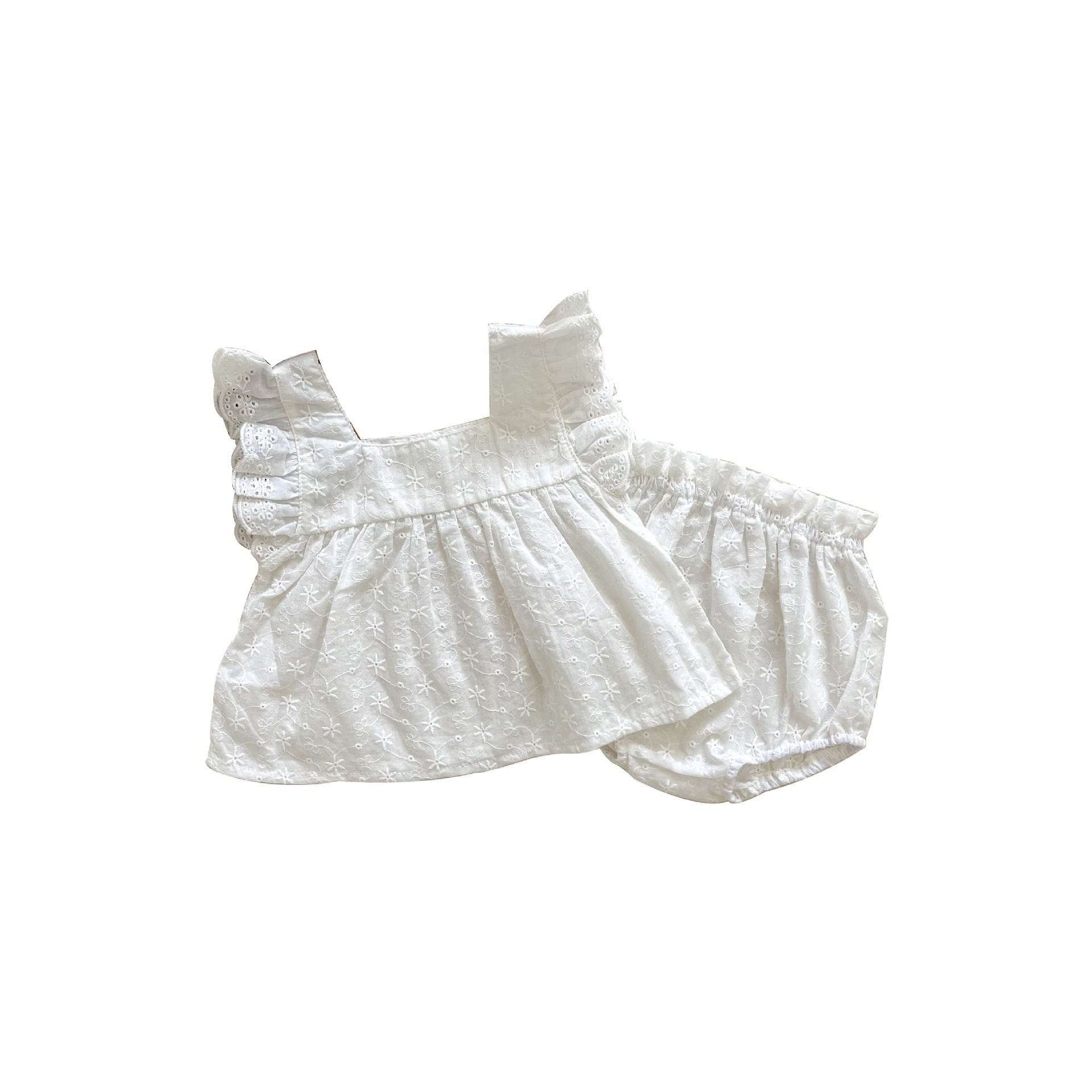 Baby Girl's Romper Romper Two Piece Set - Mubimart