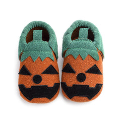 Baby Girls Boys Halloween Pumpkin Cosplay Slip-on Shoes Soft First Walking Children Canvas Shoes Kids Girls Walking Shoes - Mubimart - Baby Shoes 