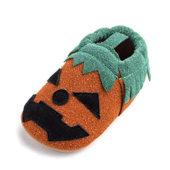 Baby Girls Boys Halloween Pumpkin Cosplay Slip-on Shoes Soft First Walking Children Canvas Shoes Kids Girls Walking Shoes - Mubimart -  