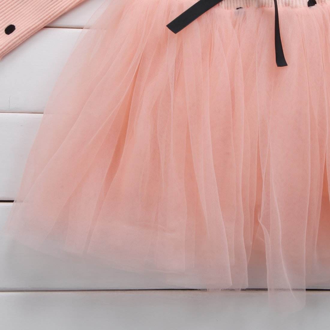 Baby Girls Spring Winter Long Sleeve Tutu Lace Dresses Infantil Newborn 1st Birthday Party Clothes Christening Gown Casual Wear - Mubimart