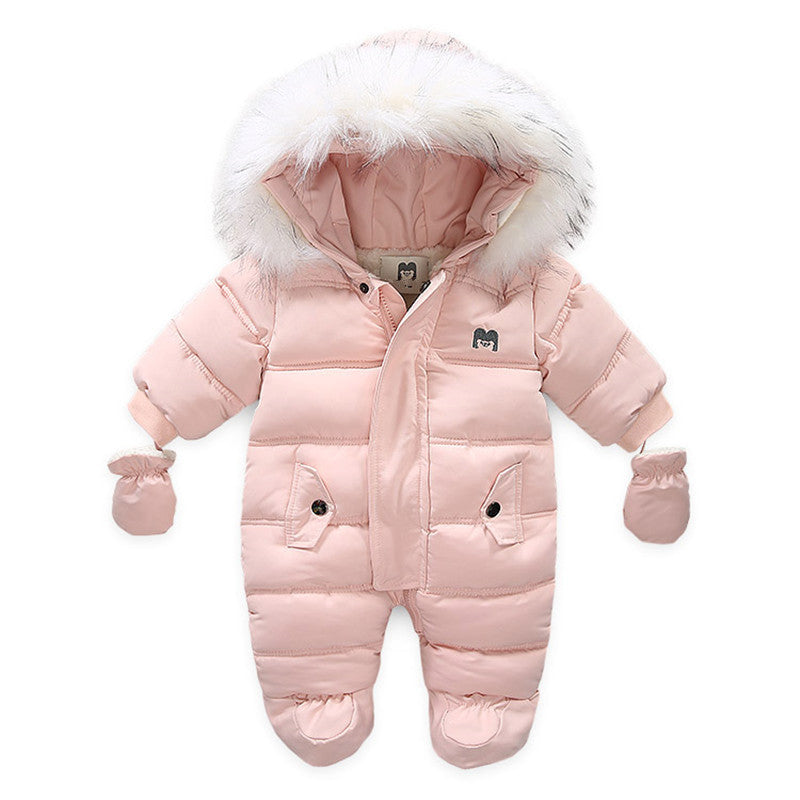 Baby Kids Jumpsuit Jacket with Gloves - Mubimart -  