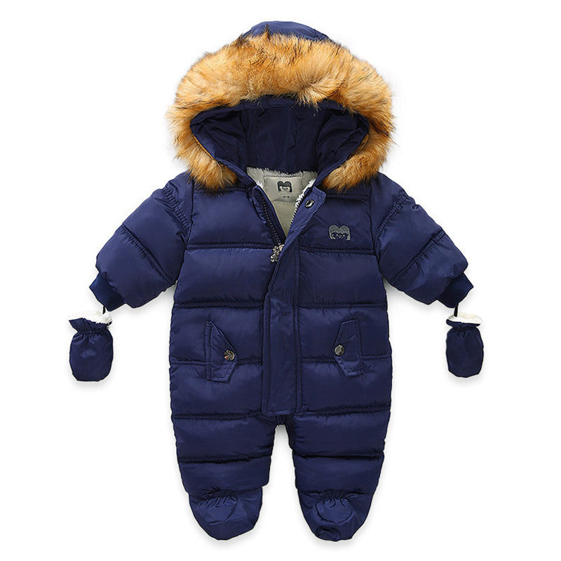 Baby Kids Jumpsuit Jacket with Gloves - Mubimart -  