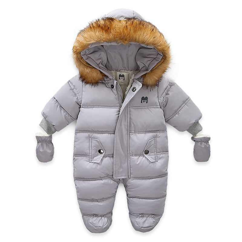 Baby Kids Jumpsuit Jacket with Gloves - Mubimart - Outerwear & Coats 