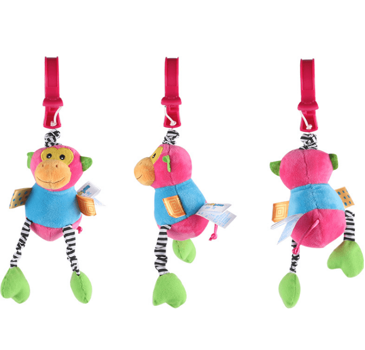 Baby Kids Rattles Toys Cotton Stroller Pram Crib Hanging Soft Plush Toys Animal Clip Baby Crib Bed Hanging Bells Toys For Babies - Mubimart