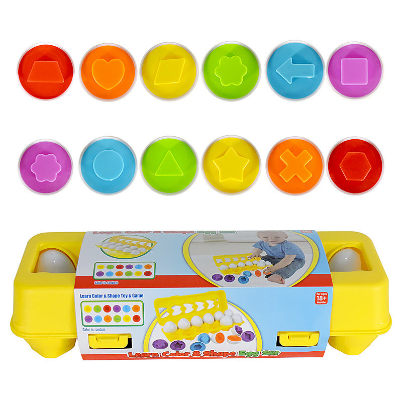 Baby Learning Educational Toy Smart Egg Toy Games Shape Matching Sorters Toys Montessori Eggs Toys For Kids Children - Mubimart -  