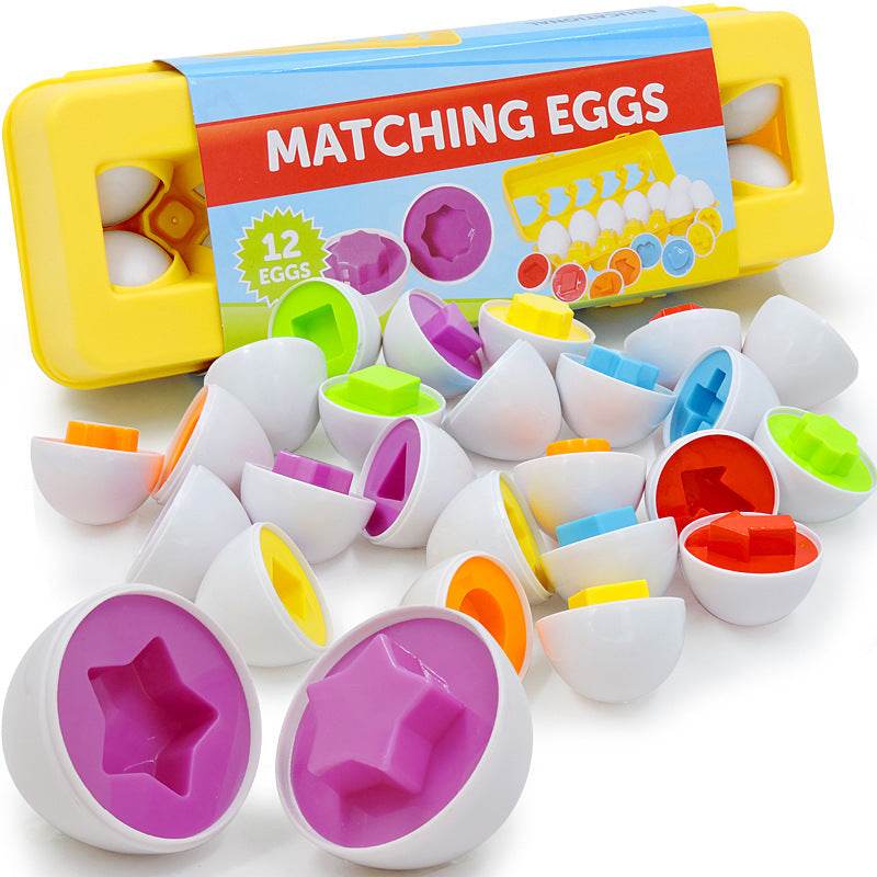 Baby Learning Educational Toy Smart Egg Toy Games Shape Matching Sorters Toys Montessori Eggs Toys For Kids Children - Mubimart