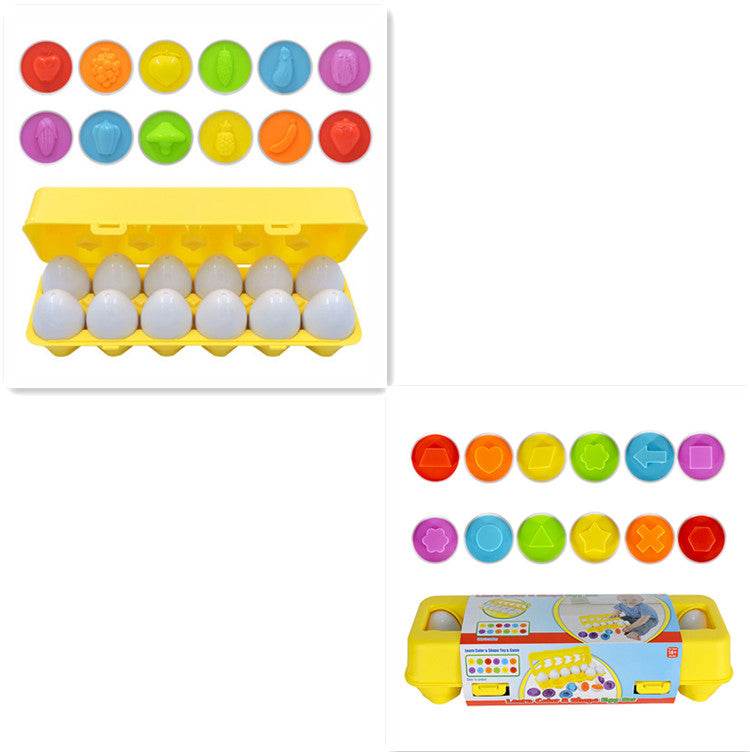Baby Learning Educational Toy Smart Egg Toy Games Shape Matching Sorters Toys Montessori Eggs Toys For Kids Children - Mubimart