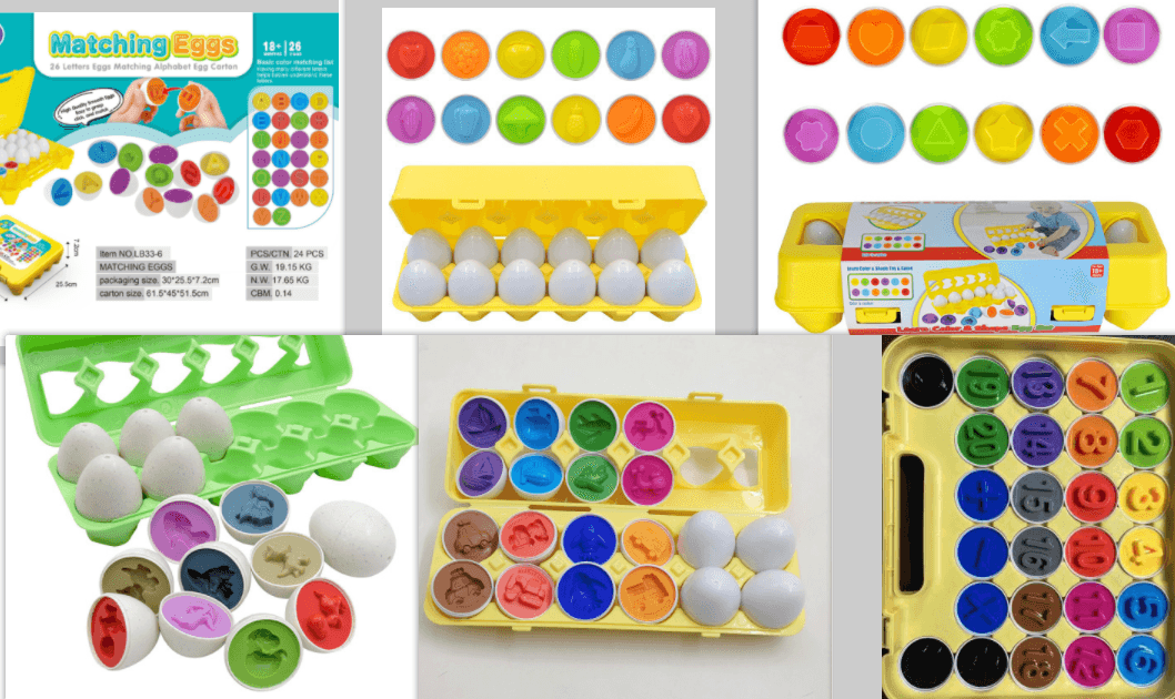 Baby Learning Educational Toy Smart Egg Toy Games Shape Matching Sorters Toys Montessori Eggs Toys For Kids Children - Mubimart