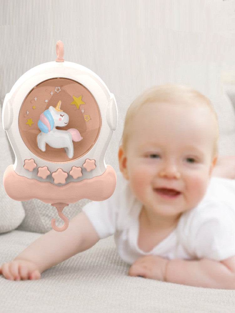 Baby Music Bed Bell Baby Newborn Puzzle Bedside Rotating Rattle Appease Toy Pendant - Mubimart