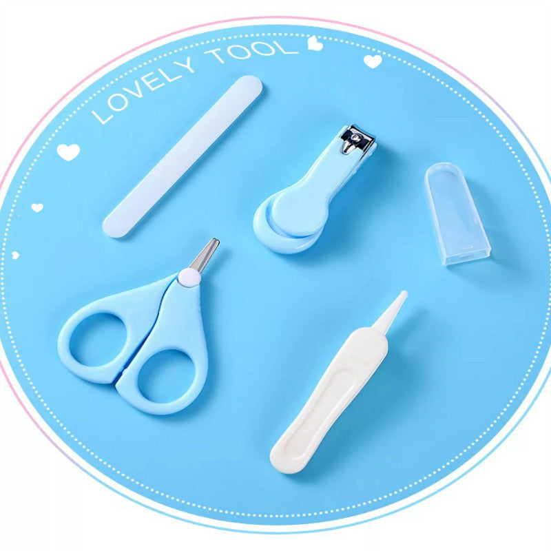 Baby Nail File Combination Set Baby Nail Clipper Four-Piece Set Baby Safety Nail Clipper - Mubimart -  