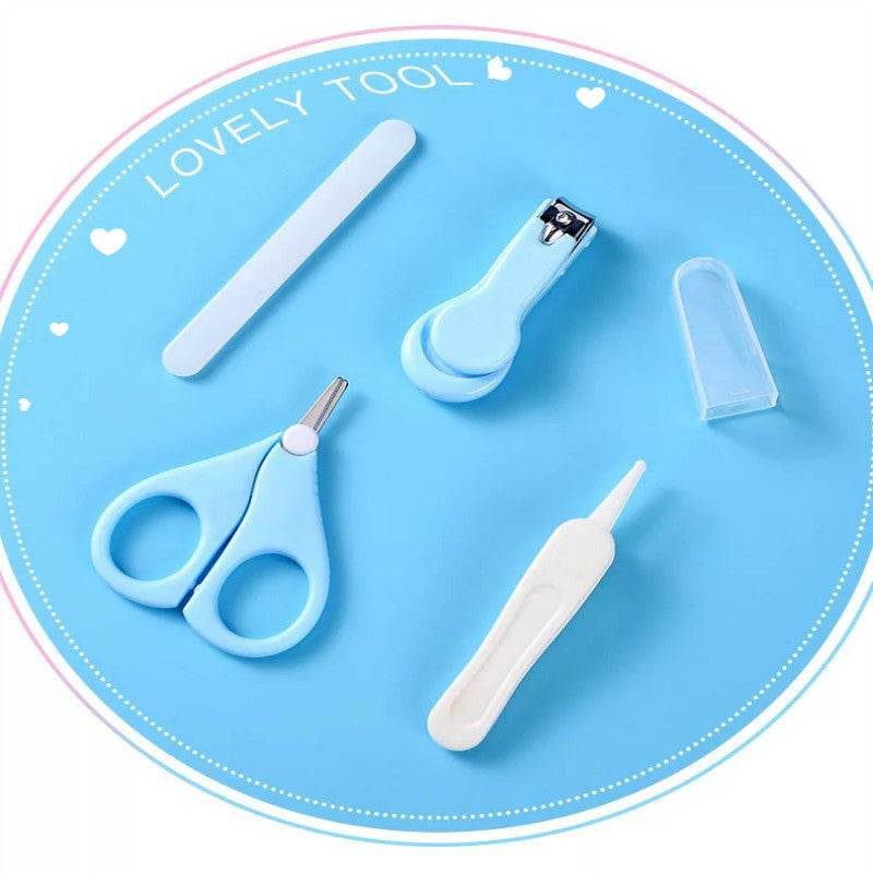 Baby Nail File Combination Set Baby Nail Clipper Four-Piece Set Baby Safety Nail Clipper - Mubimart