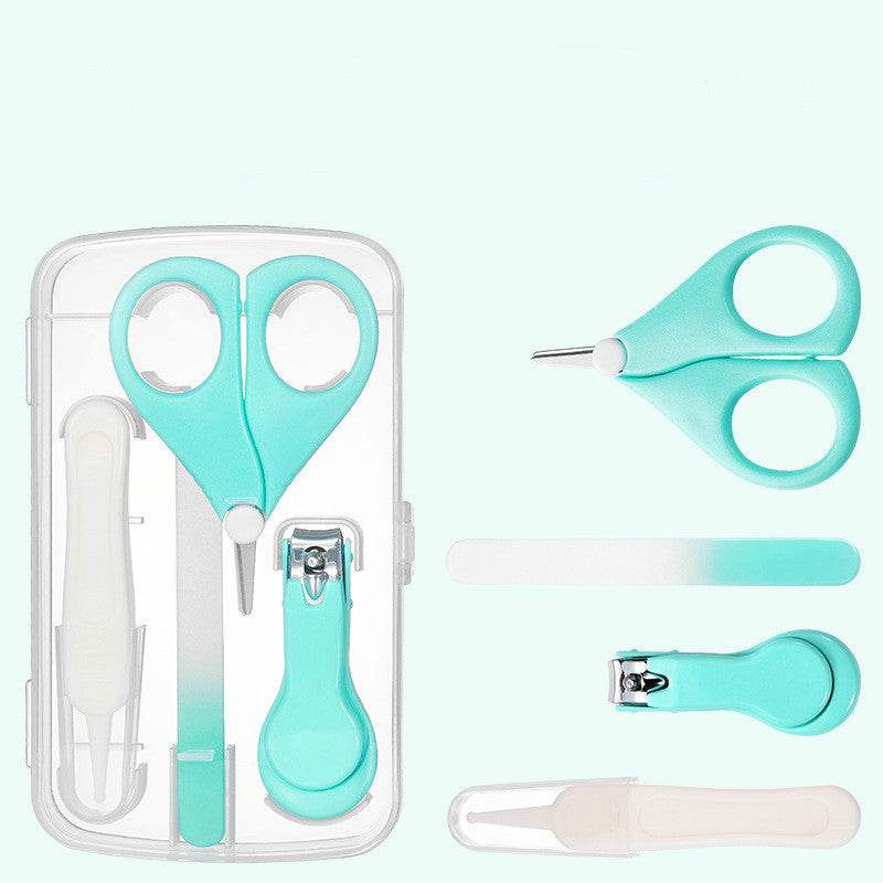 Baby Nail File Combination Set Baby Nail Clipper Four-Piece Set Baby Safety Nail Clipper - Mubimart