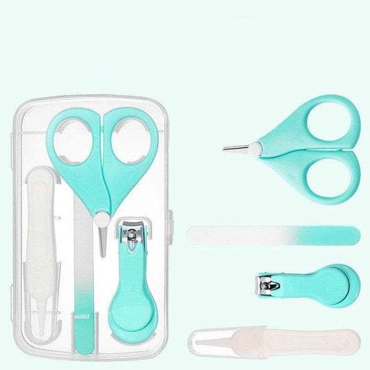 Baby Nail File Combination Set Baby Nail Clipper Four-Piece Set Baby Safety Nail Clipper - Mubimart