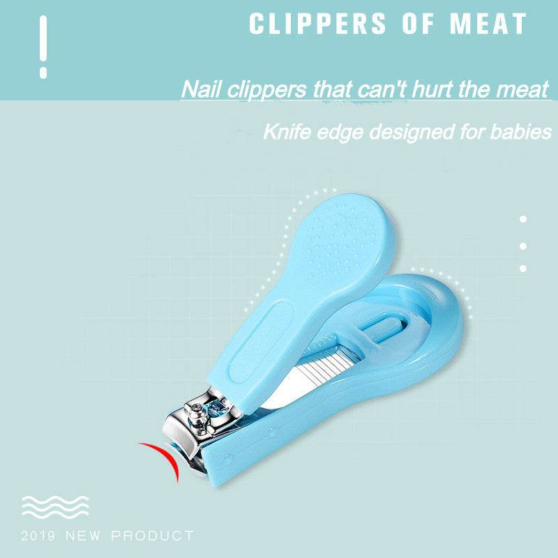 Baby Nail File Combination Set Baby Nail Clipper Four-Piece Set Baby Safety Nail Clipper - Mubimart