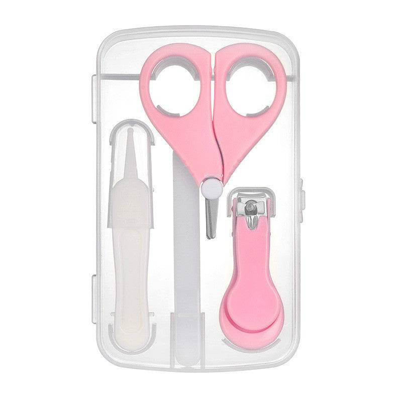 Baby Nail File Combination Set Baby Nail Clipper Four-Piece Set Baby Safety Nail Clipper - Mubimart