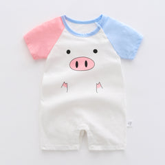 Baby One-piece Clothes Summer Thin Boy Baby Romper Pure Cotton - Mubimart -  