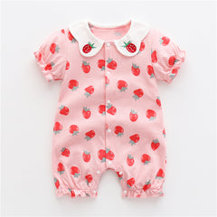 Baby One-piece Clothes Summer Thin Boy Baby Romper Pure Cotton - Mubimart -  