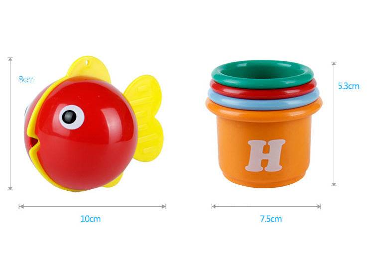 Baby Playing In The Water With A Duck Toy - Mubimart