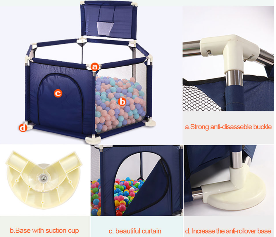 Baby Portable Playpen Play Yard - Mubimart -  