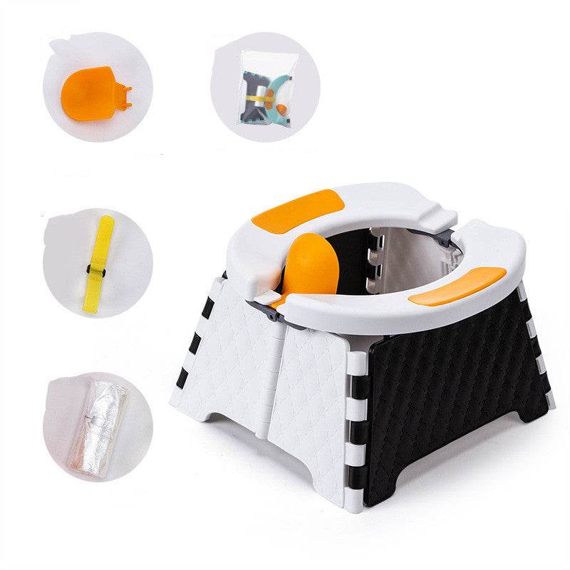 Baby Potty Training Seat Kids Toddler Outdoor Portable Folding Toilet Urinal Pot - Mubimart