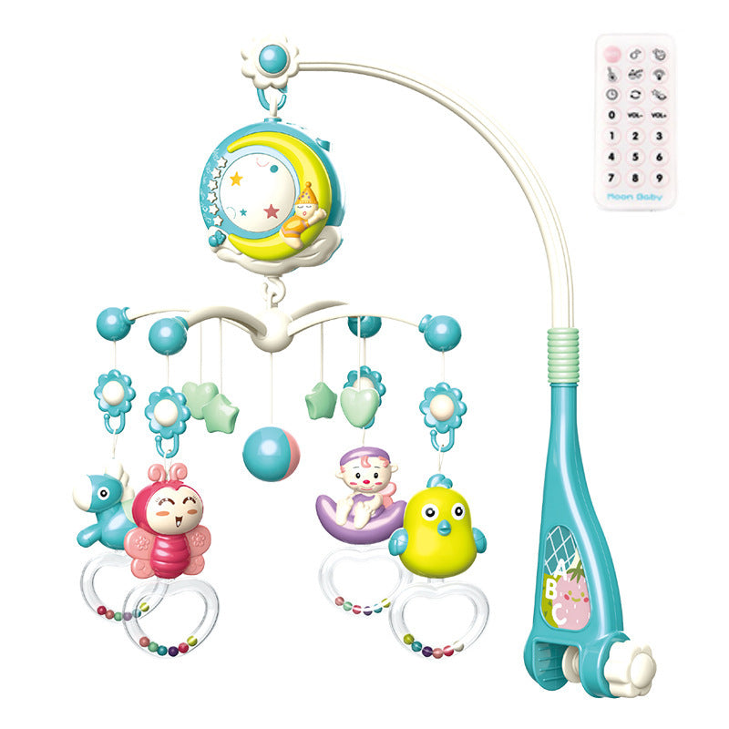 Baby Rattles Crib Mobiles Toy Holder Rotating Mobile Bed Bell Musical Box Projection Newborn Infant Baby Boy Toys - Mubimart -  