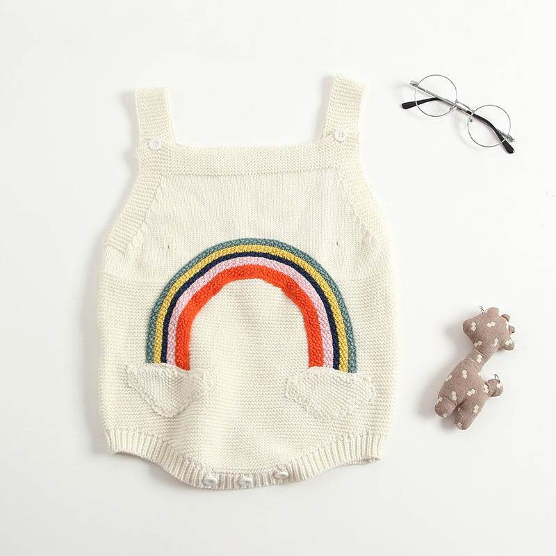 Baby Romper Girls Baby Vest One-Piece 3-6-9 Months Kids - Mubimart
