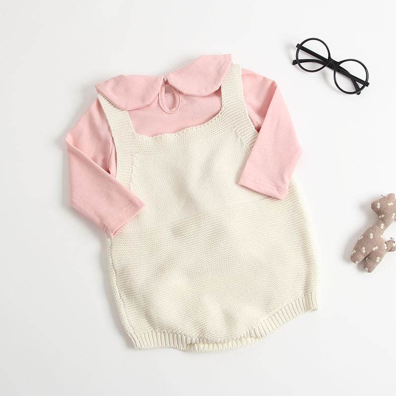 Baby Romper Girls Baby Vest One-Piece 3-6-9 Months Kids - Mubimart