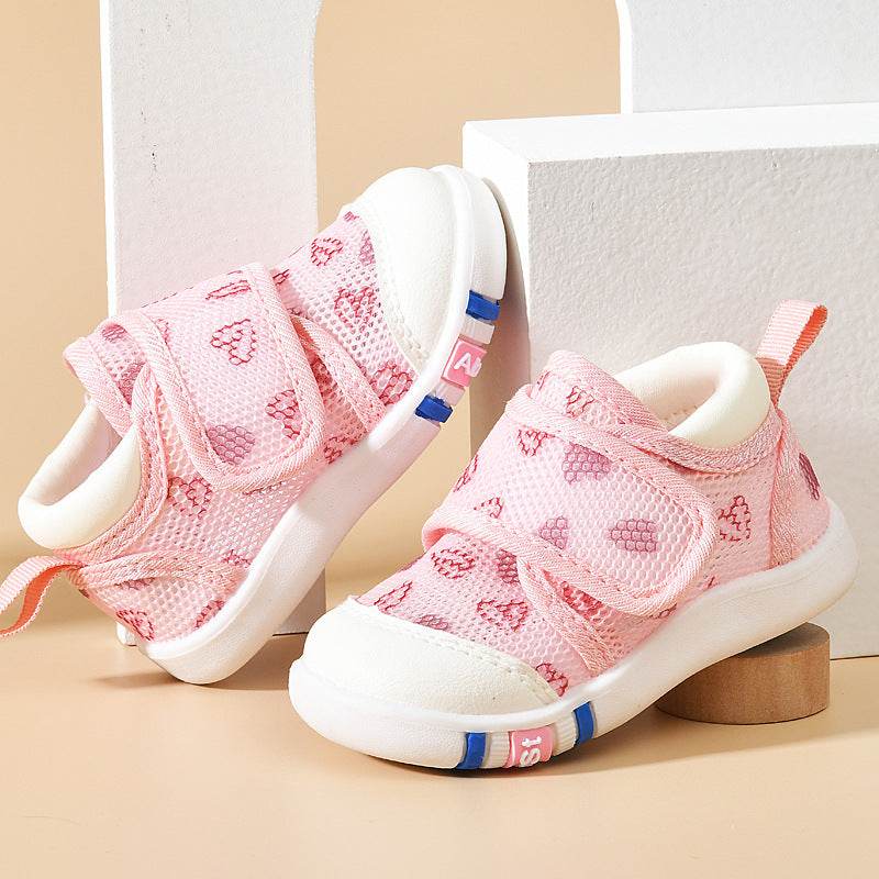 Baby Sandals Men's Summer Toddler 0 1-2 Years Old Baby Non-slip Soft Bottom Infant Mesh Surface Shoe - Mubimart